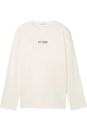 TOM TAILOR Shirt met lange mouwen met letterprint