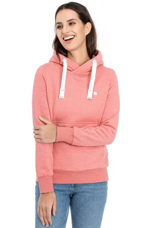 DEPROC-Active Hoodie HildaCMYK II WOMEN zachte fleecejack met kangoeroezak