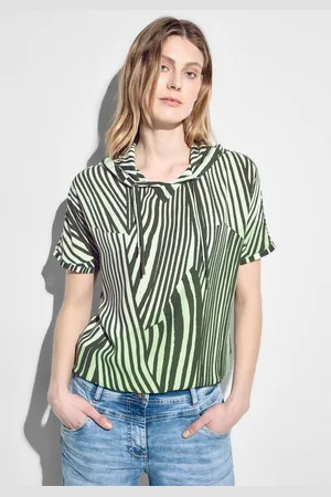 CECIL Capuchonshirt met gestreept patroon