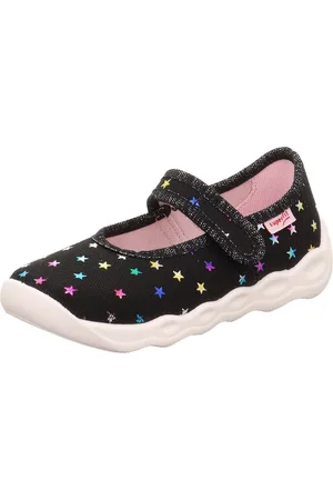 Superfit Pantoffels BUBBLE WMS: Middel Kinderschoen met klittenband, sterretjes, maat sjabloon om te downloaden