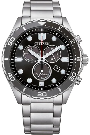 Citizen Chronograaf AT2560-84L Polshorloge, herenhorloge, solar, stopwatchfunctie, roestvrijstalen band