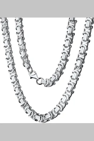 Firetti Zilverkleurige ketting Sieraad cadeau 925 halssieraad halsketting koningsketting