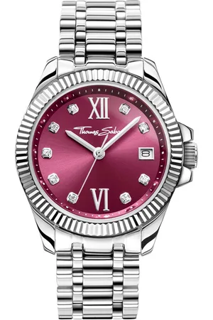 Thomas Sabo Kwartshorloge DIVINE Polshorloge, dameshorloge, datum, mineraalglas met saffiercoating