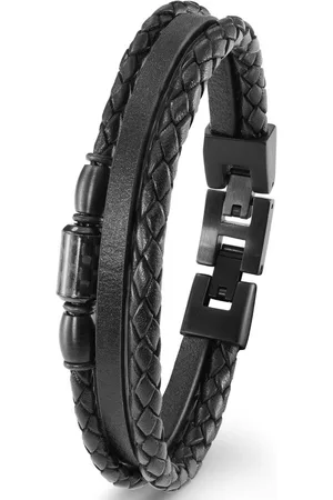 QS by s.Oliver Leren armband 2022637 met zirkoon (synthetisch)