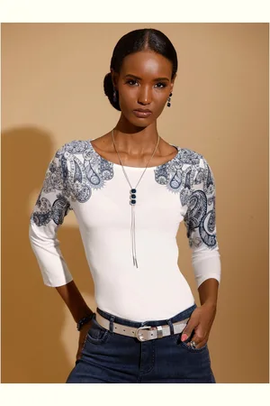 CRÉATION L Shirt met 3/4 mouwen Shirt (1-delig)
