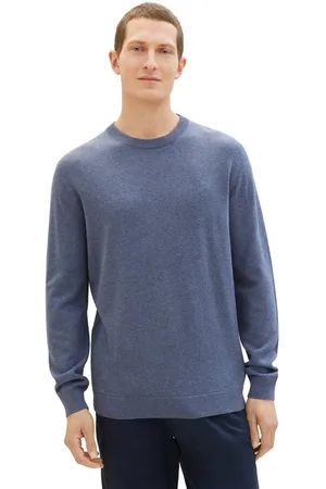 TOM TAILOR Trui met ronde hals met geborduurd logo