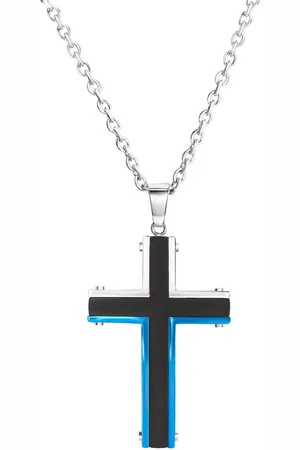 Firetti Ketting met hanger Sieraad cadeau kruis met zirkoon (synthetisch)