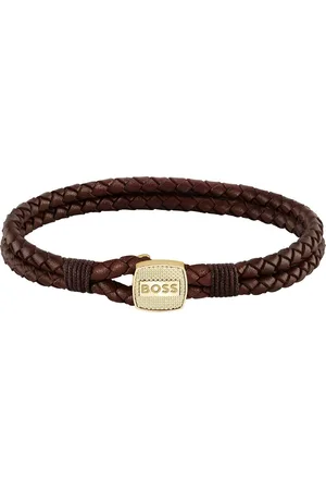 HUGO BOSS Leren armband SEAL, 1580667M, 1580668M