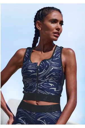 Lascana Functionele top Glanzende 3D-tekst op de tailleband