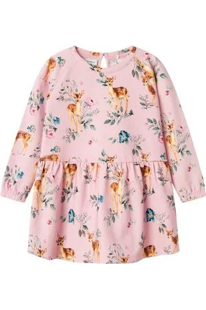 NAME IT Sweatjurk NMFOJETTE SWEAT DRESS BRU