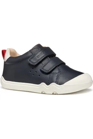 Geox Sneakers B STEPPIEUP BOY , blotevoetschoen, babyschoen, klittenbandschoen met leren binnenvoering