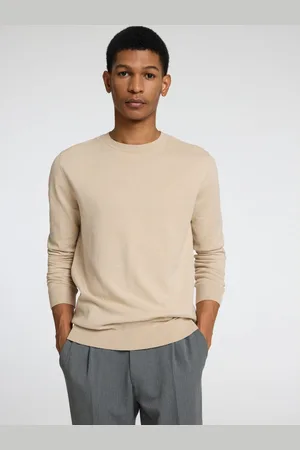 SELECTED Gebreide trui SLHBERG CREW NECK NOOS
