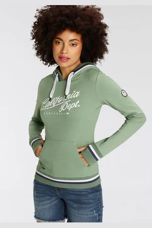 KangaROOS Hoodie Lange mouwen, figuurvolgend, met capuchon, van katoen