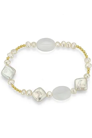 Firetti Kralenarmband Sieraad cadeau armbanden armbandketting parel Made in Germany - met bergkristal en zoetwater gekweekte parel