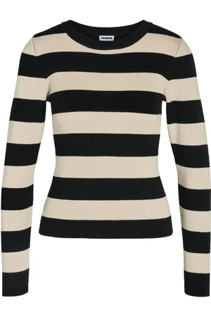 Noisy May Gebreide trui NMJAZ L/S O-NECK KNIT FWD NOOS