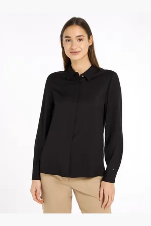 Tommy Hilfiger Blouse met lange mouwen met logovlag