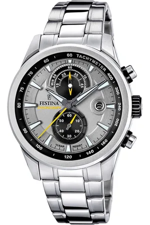 Festina Chronograaf Timeless Chronograph Quartzhorloge, horloge, herrenuur, roestvrijstalen band, analoog, dag