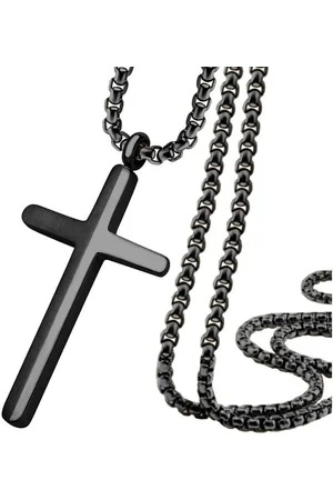 Firetti Ketting met hanger Sieraad cadeau kruis met zirkoon (synthetisch)