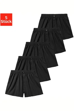 H.I.S Wijde boxershort Heren boxer wijdte pasvorm, comfortband, van katoen-stretch (set, 5 stuks)