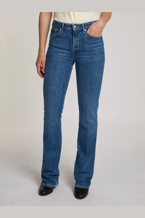 Tommy Hilfiger Bootcut jeans BOOTCUT REGULAR WAIST gemiddelde normale taillehoogte, met persplooien, met studs