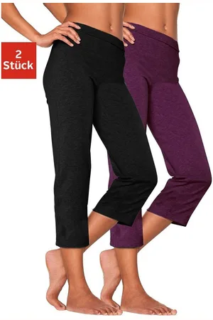 Vivance Capribroek met rubberen tailleband, loungewear (Set van 2)