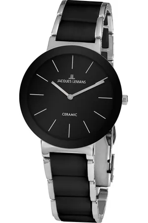 Jacques Lemans Keramisch horloge Monaco Quartz horloge, armbanduhr, dameshorloge, gehard Crystex-glas