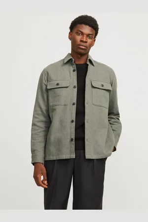 JACK & JONES Overhemd met lange mouwen JPRRAYMOND MELANGE SOLID LS OVERSHIRT SN