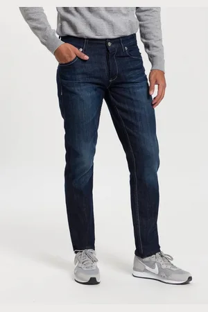 Bruno Banani Straight jeans Dylan rechte pasvorm, used-wassing, lage taille