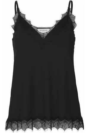 Rosemunde Hemd Billie Strap Top prachtige vintage kanten afwerking aan de halslijn en zoom