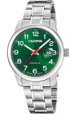 Calypso Kwartshorloge Basic Horloge, herenhorloge, stalen band, analoog, dag