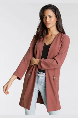 Laura Scott Lange blazer met ritssluitingen
