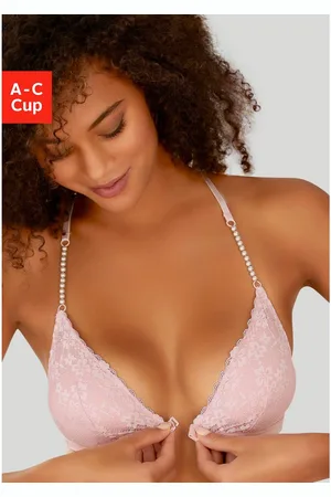 Lascana Bralette zonder beugels met extravagante parelbandjes, sexy lingerie