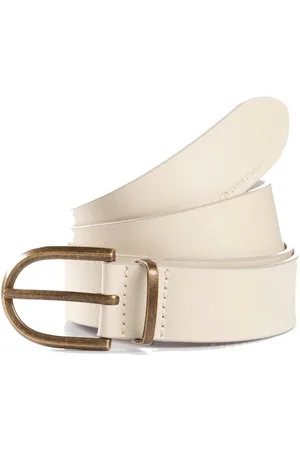 TOM TAILOR Leren riem TTSYLKE 3 cm brede damesriem, sluiting in vintage-look, puur leer