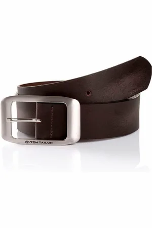 TOM TAILOR Leren riem TTAMY 4 cm brede damesriem, modieus veelzijdig