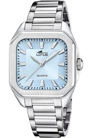 Lotus Kwartshorloge Square Horloge, dameshorloge, stalen band, analoog