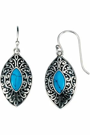 Firetti Paar oorhangers Sieraad cadeau zilver 925 oorbellen oorhaken edelsteen