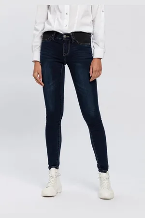 ARIZONA Skinny fit jeans Ultra Stretch skinny-fit, met used-look-crinkles, lage taille