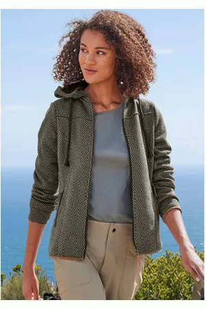 Lascana Fleecejack Trekking jas met capuchon