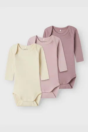 NAME IT Body NBNBODY 3P LS SOLID RIB (set, 3-delig)
