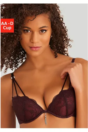 Lascana Push-up-bh met opvallend glitteraccessoire, sexy dessous