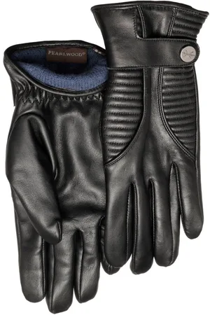 Pearlwood Leren handschoenen Britt Touchscreen-geschikt - bedienbaar met 10 vingers, gekleurd binnenwerk