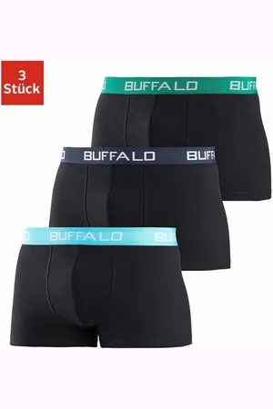 Buffalo Boxershort voor jongens met contrastkleurige boorden (set, 3 stuks)