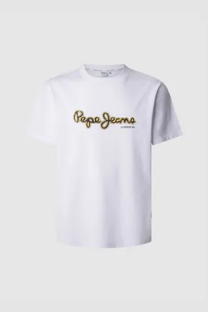 Pepe Jeans T-shirt DORIAN TEE met merkopschrift vooraan