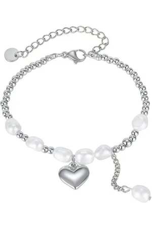 Firetti Edelstalen armband Sieraad cadeau hart & parels