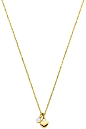 Purelei Ketting met hanger Sieraad cadeau hanger hart en solitair, 2149-Necklace-Brave