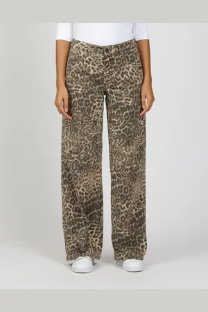 Gang 5-pocket jeans 94CARLOTTA Wide fit in trendy leeuwpatroon