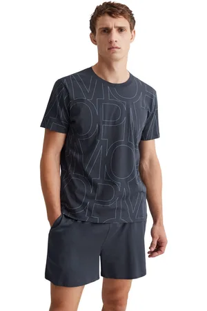 Marc O’ Polo Shortama Mix & Match Cotton met opvallend logo-patroon (set, 2-delig)