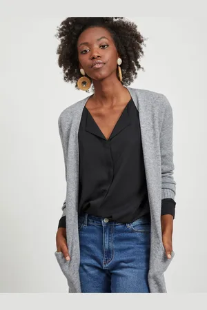 VILA Lang vest VIRIL LONG L/S KNIT CARDIGAN - NOOS