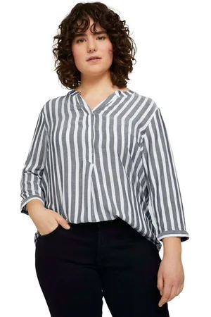 TOM TAILOR Blouse zonder sluiting met strepen