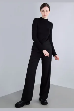 Imperial Stoffen broek , casual wijde broek met elastische tailleband aan de achterkant